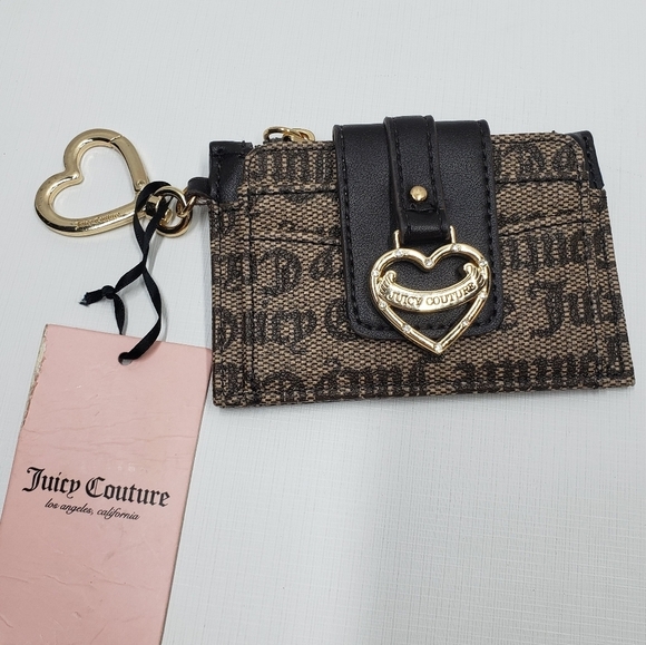 New Juicy Couture Wallet My Heart Will Go On Status Taupe Brown - Picture 14 of 15